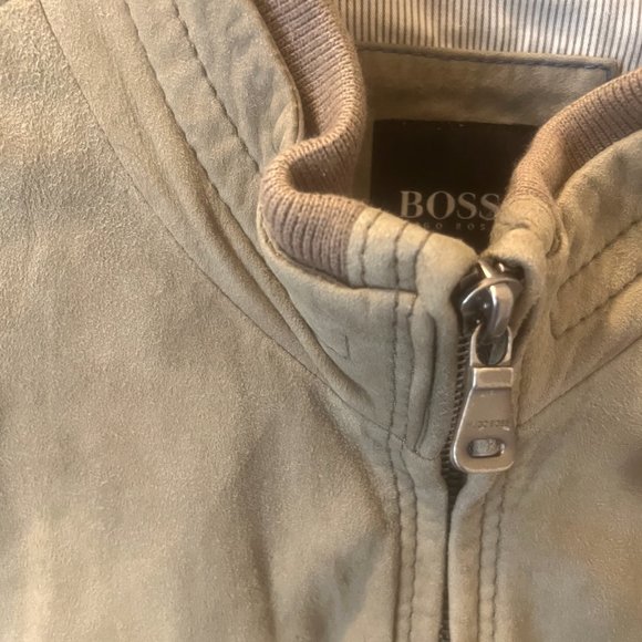 Hugo Boss Suede Bomber Jacket - Picture 3 of 5